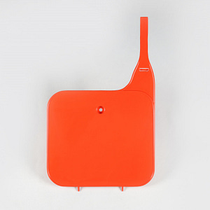 UFO PLAST Front Plate Number - Honda 90 (orange)