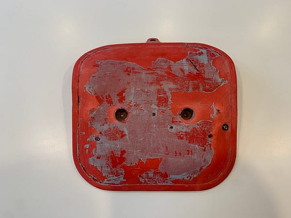 1982 HONDA Cr80 Front Number Plate – OEM 61137-GC4-300 (red)