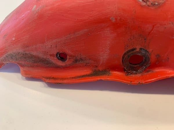 1982 HONDA Cr 80 Rear Fender – OEM 80100-GC4-000ZA (red)